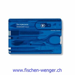 Victorinox Swiss Card Classic Blau Transparent