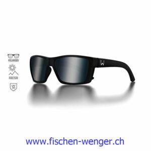 W6 Street 100 Matte Black LB Smoke LM Silver Flash AR Blue