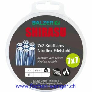 Balzer 7x7 Stahlvorfach knotbar erhitzbar